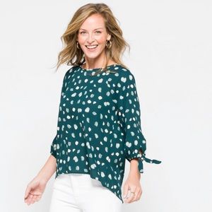 NWT - papermoon larie tie sleeve blouse